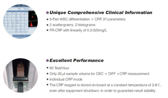 Vollautomatischer Hämatologie-Analysator-Biochemie-Analysator BF-6900CRP
